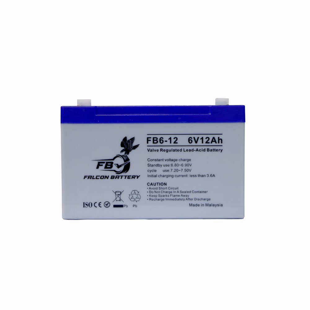 باتری ۶ ولت ۱۲ آمپر ساعت FALCON BATTERY باتری ۶ ولت ۱۲ آمپر ساعت FALCON BATTERY